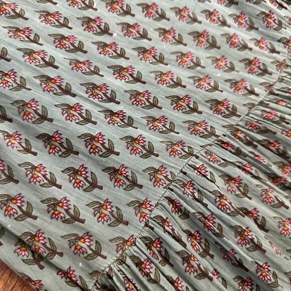 Daughters of India Zuri wrap dress in Sage XS - Picture 7 of 12